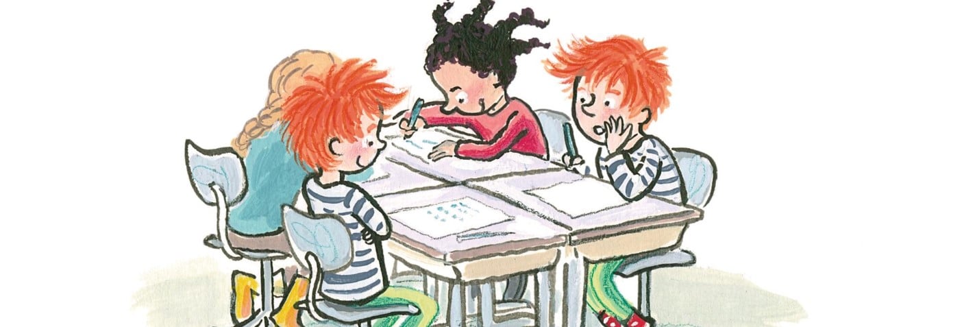 Illustratie uit Mijn zelfleesboek voor groep 3 door Saskia Halfmouw