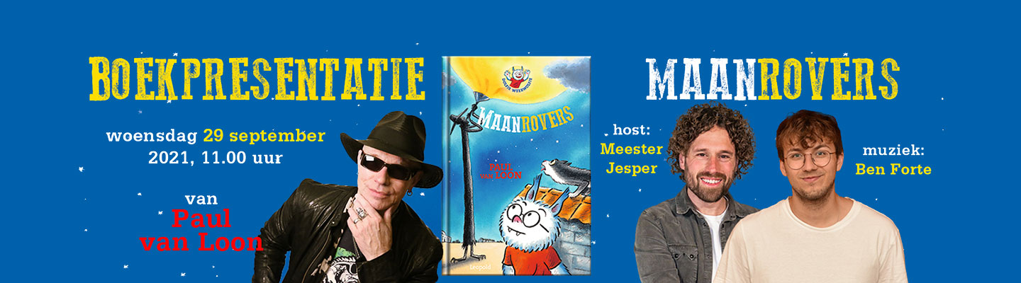 Online boekpresentatie van Maanrovers!