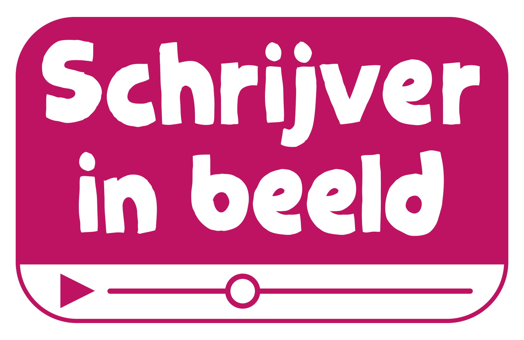 Logo schrijver in beeld