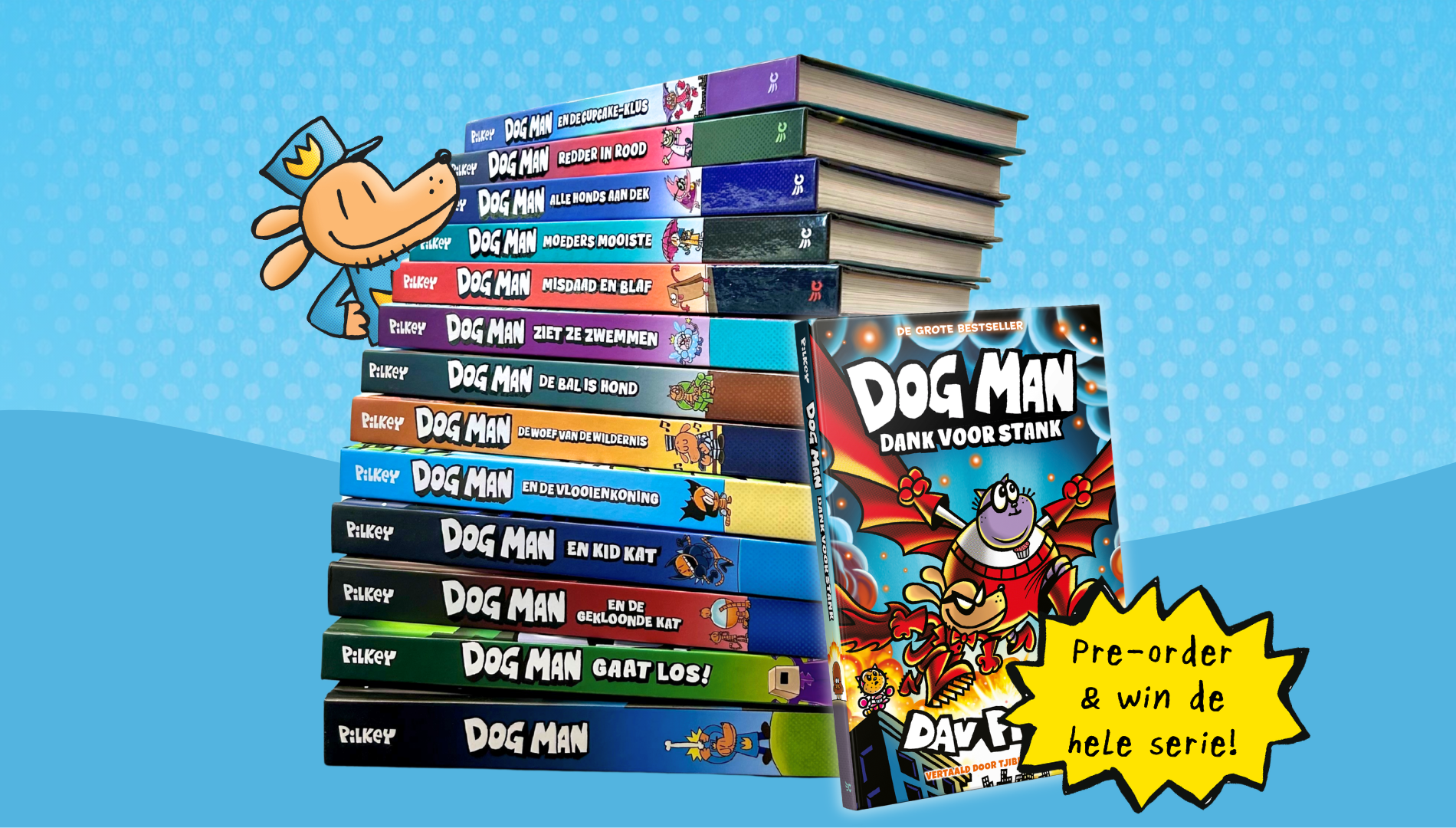 Pre-order Dog Man 14 en win de complete serie!