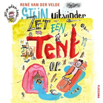 Stijn, uitvinder zet een tent op