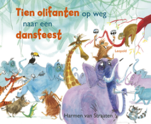 Tien olifanten op weg naar een dansfeest - Harmen van Straaten