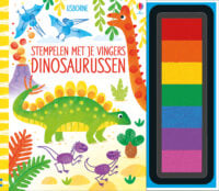 Stempelen met je vingers Dinosaurussen - 