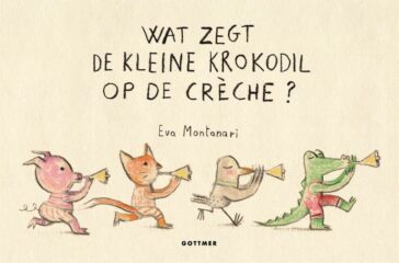 Wat zegt de kleine krokodil op de crèche?