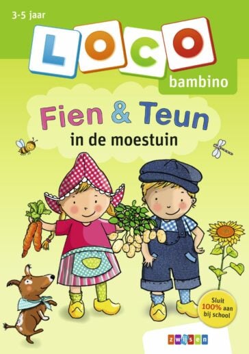 Fien & Teun in de moestuin