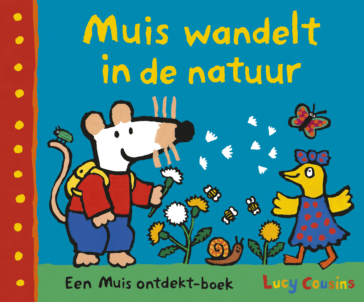 Muis wandelt in de natuur