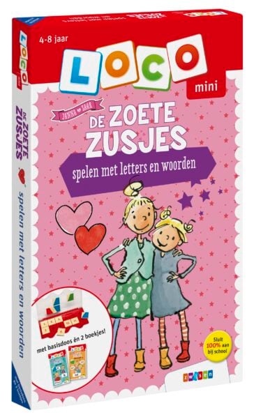 Loco mini De Zoete Zusjes spelen met letters en woorden 4-8 jaar