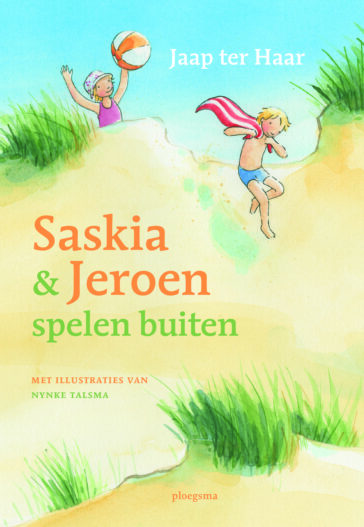 Saskia en Jeroen spelen buiten